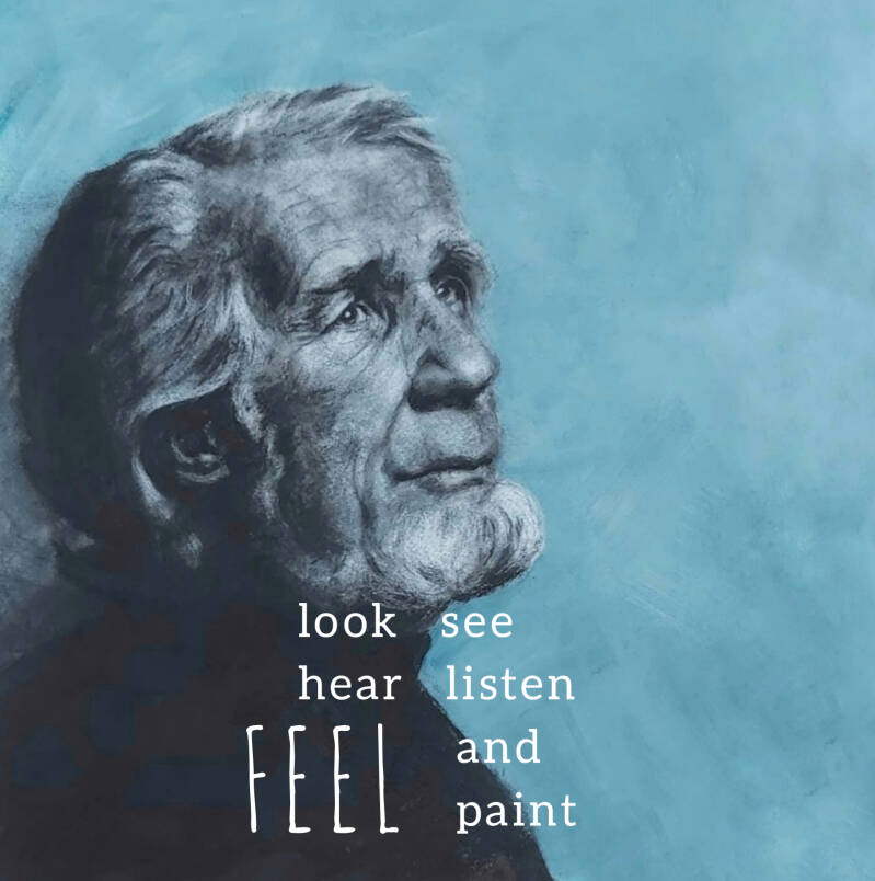 Kunst  houtskool portret