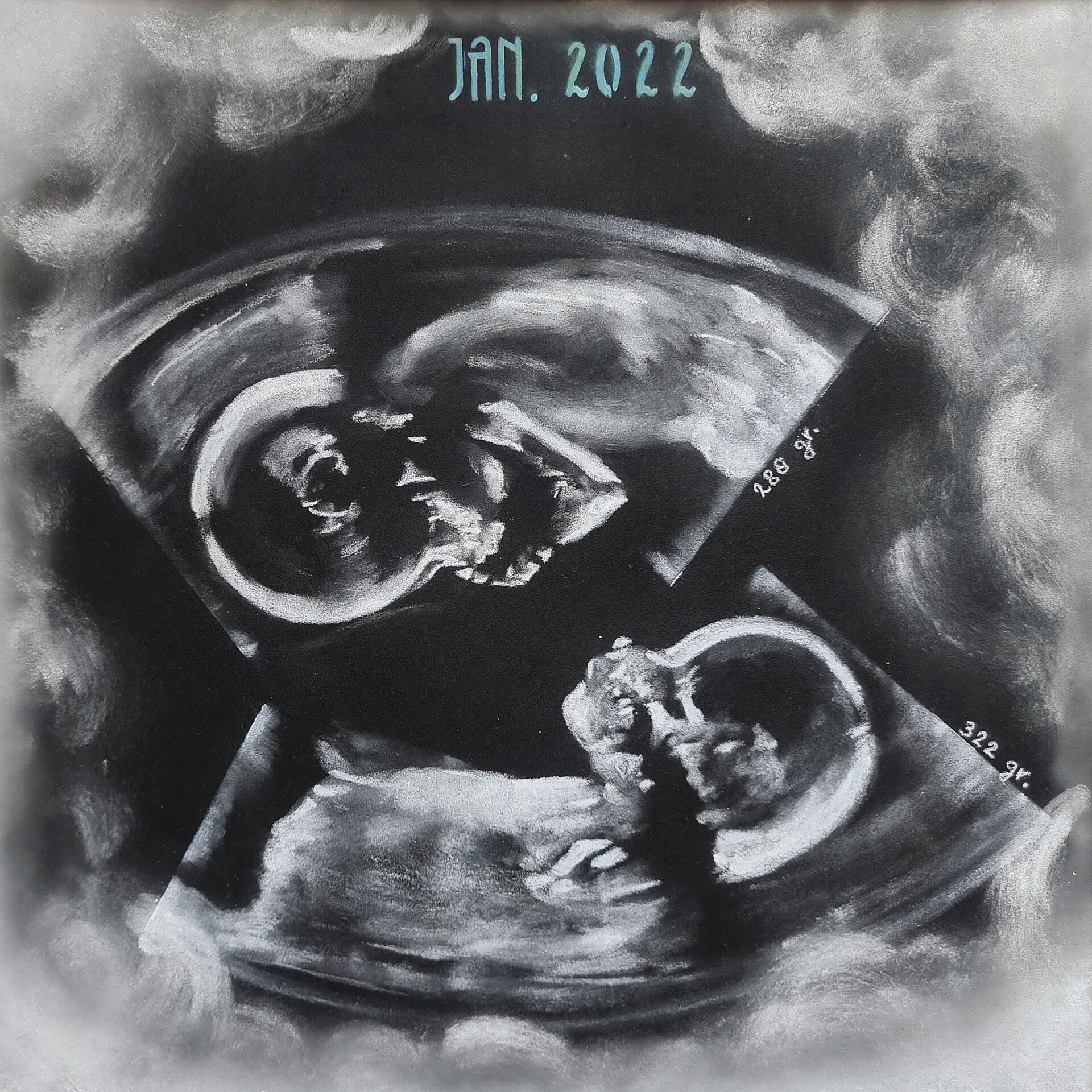 babykamer, echo tekening