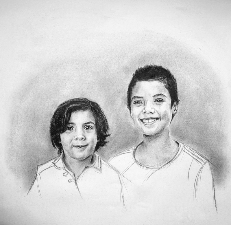 portret houtskool mens , portret laten maken, portret grafietpotlood, chantal verheijen