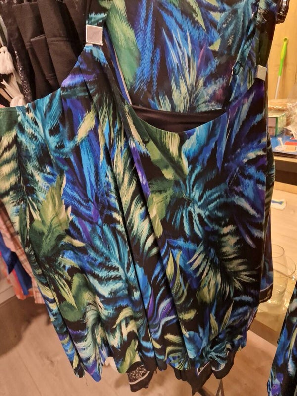 Miracle zwemtop in Blauwe print