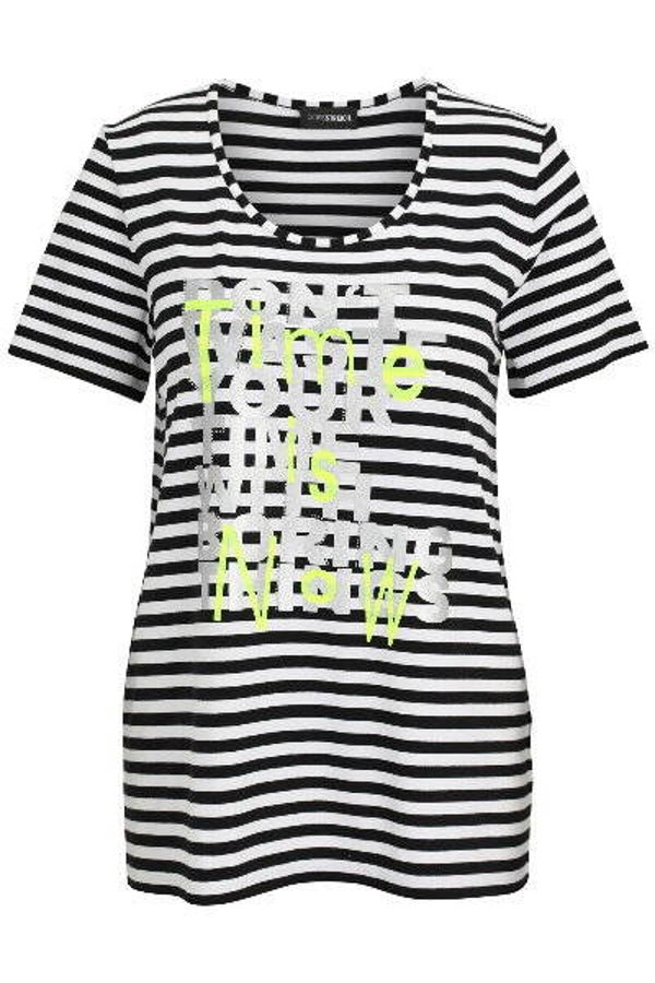 Doris Streich 203114 Shirt Zwart / Wit