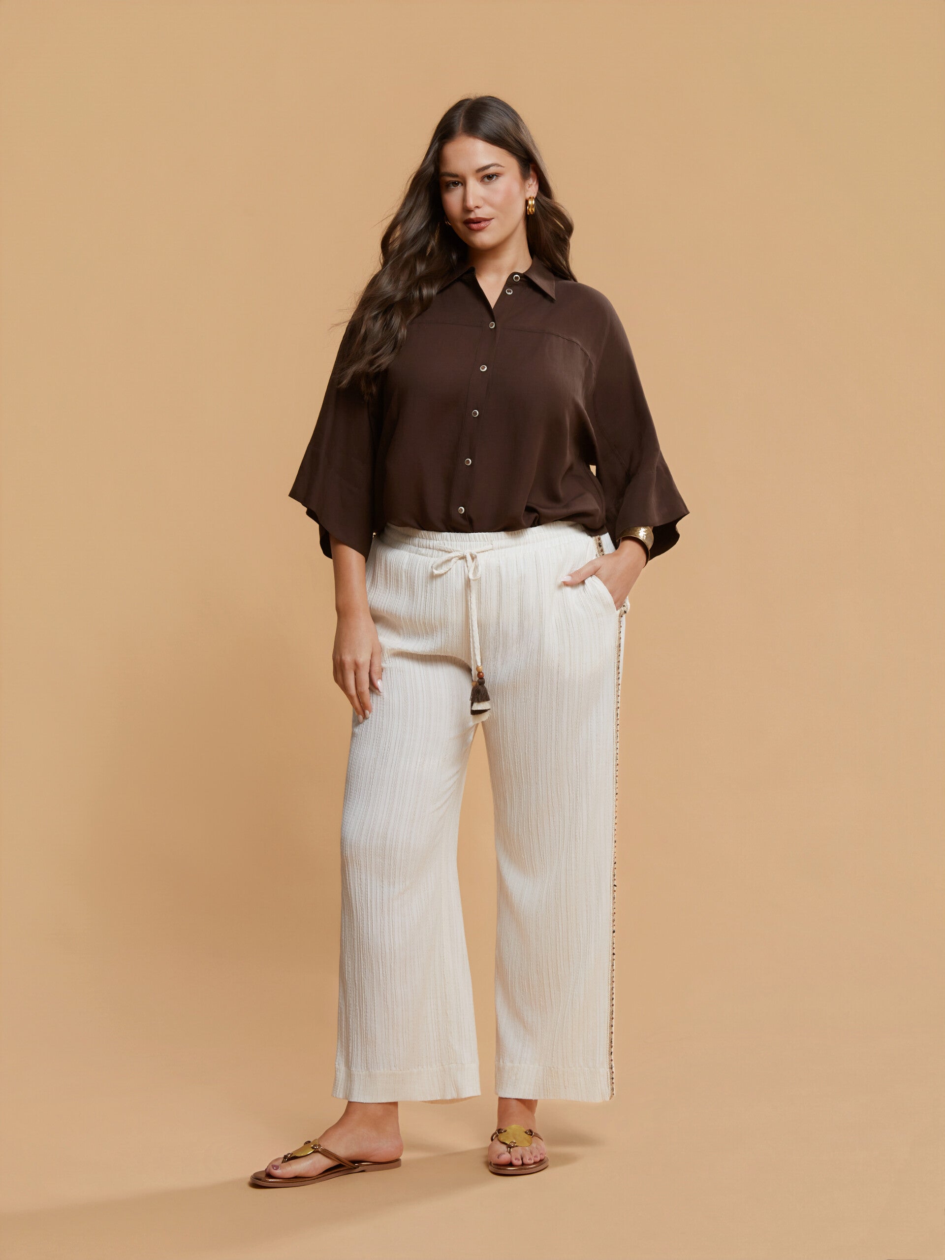 MAT 8501.2099 Broek Resort Collection Naturel