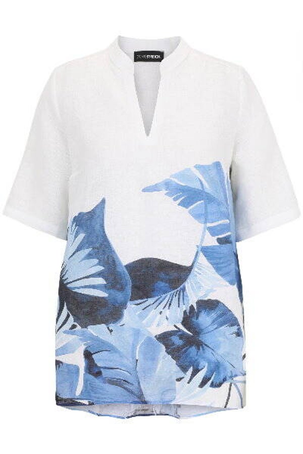 Doris Streich 217826 Blouse print Blauw