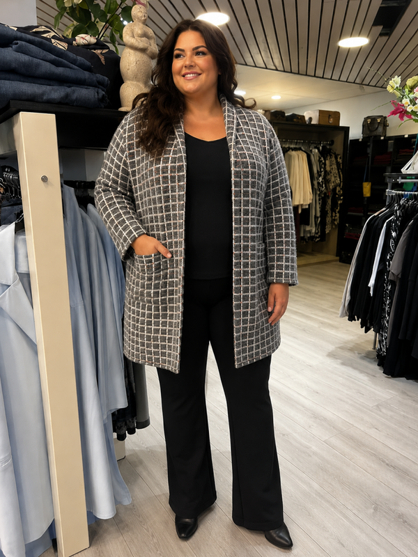 Only M 234.16 Gilet Lampadina Grigio Multi