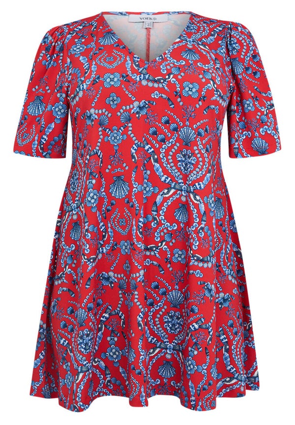 Yoek 37412 Tunic Wide Bottom Shellscape