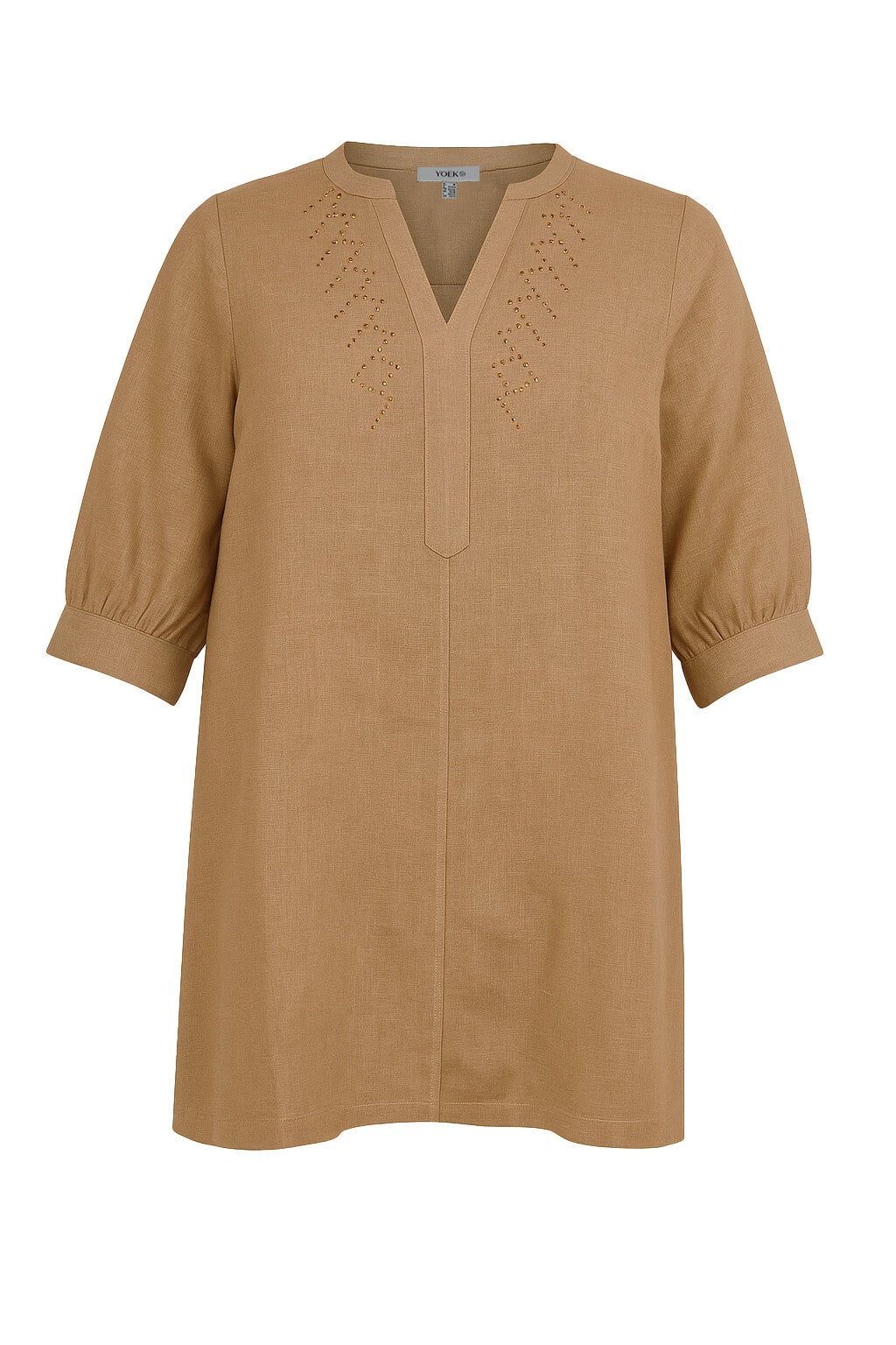 Yoek  37471 Tunic linnen Sand