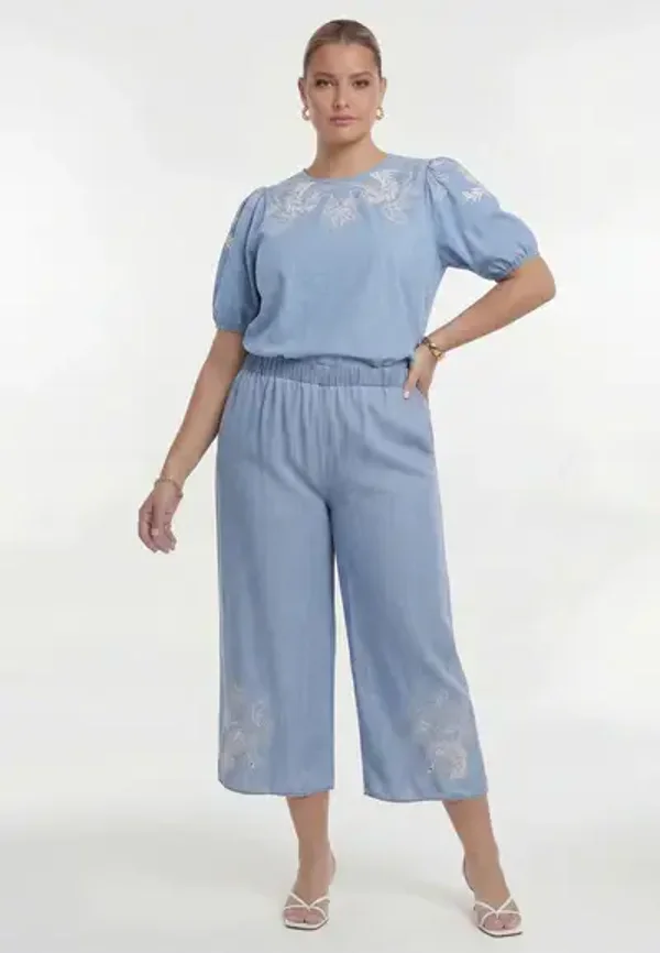 Yoek 37506 Broek 7/8 Sweet Flora