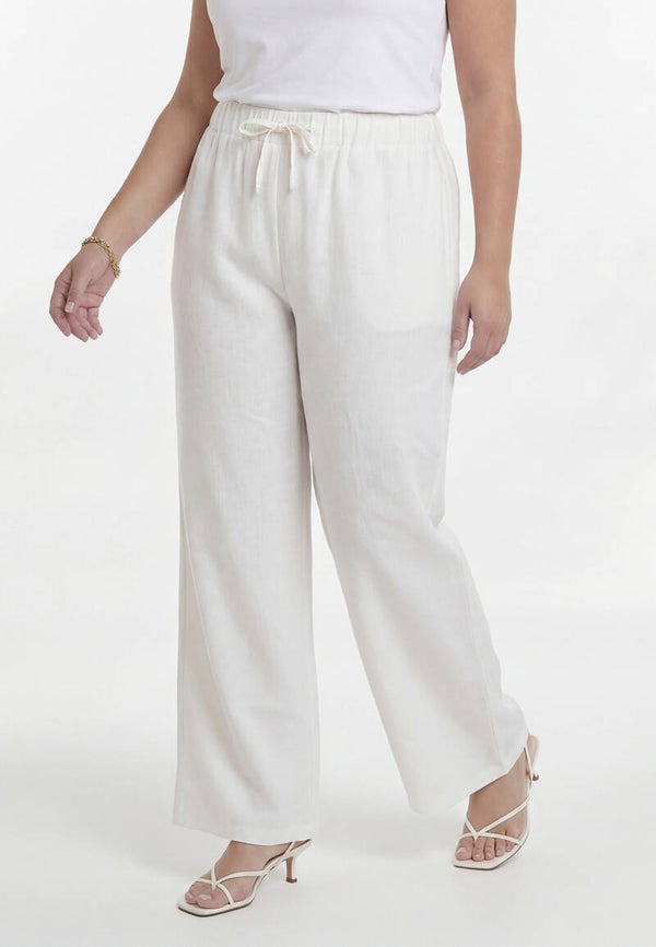 Yoek 37570 Broek Linnen Wit