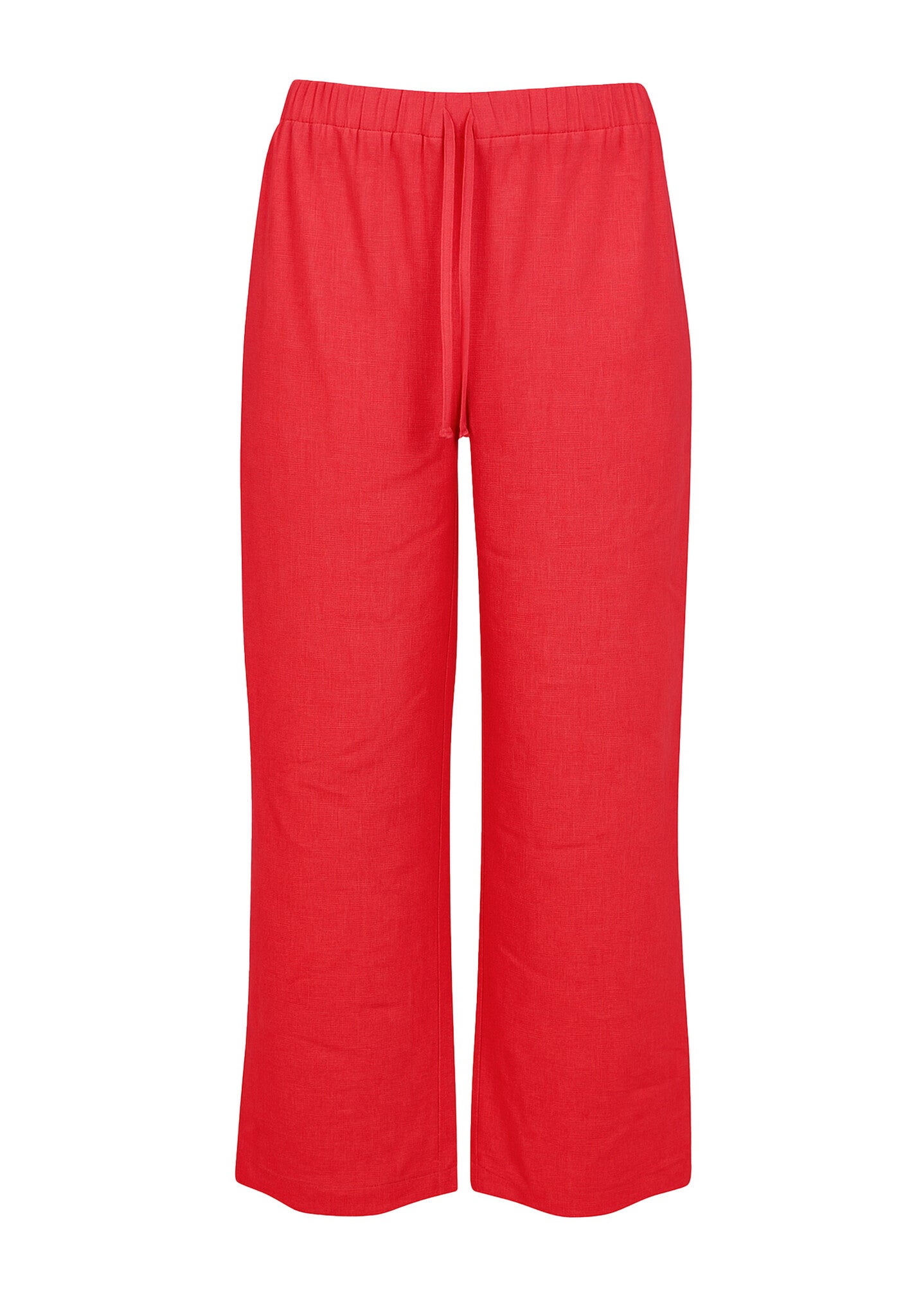Yoek 37570 Broek Linnen Rood