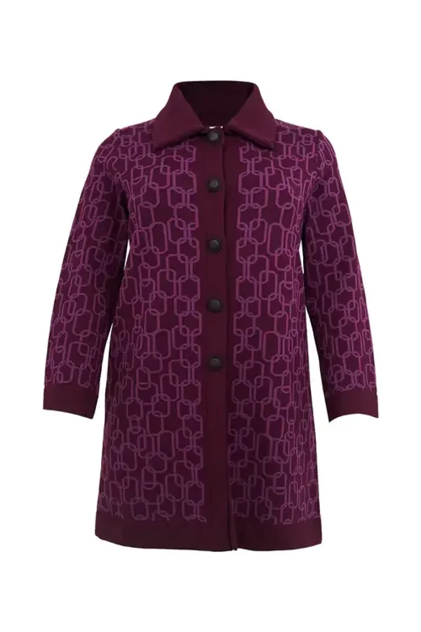Yoek 38212Cardigan Anelli Dark Red