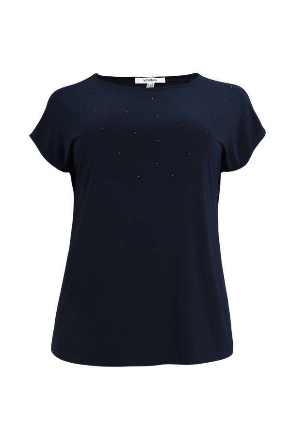 Yoek Top Uni Dolce strass 384017