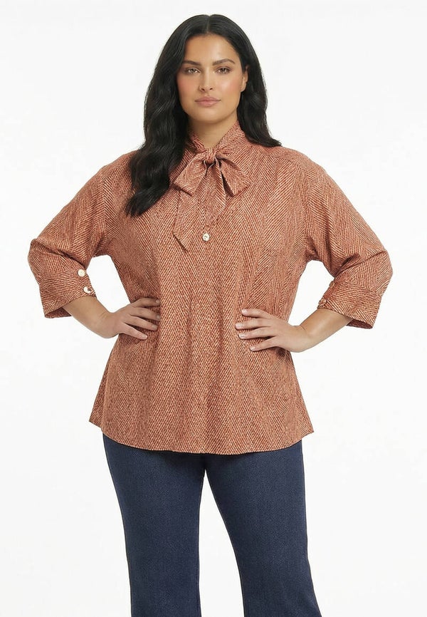 Yoek 38426 Tunic Fishbone