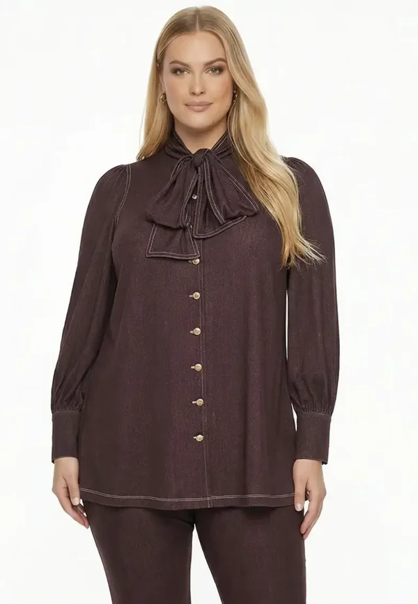 Yoek Tunic Denim Bruin 38432