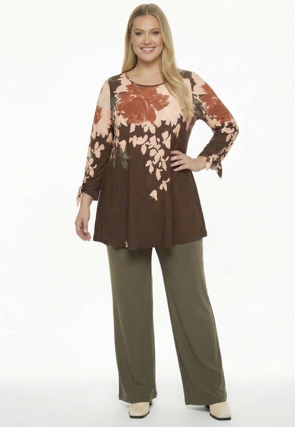 Yoek38435 Tunic Wide Bottom Bosco