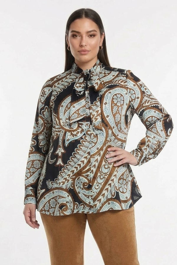 Yoek 39302 Blouse Paisley Print