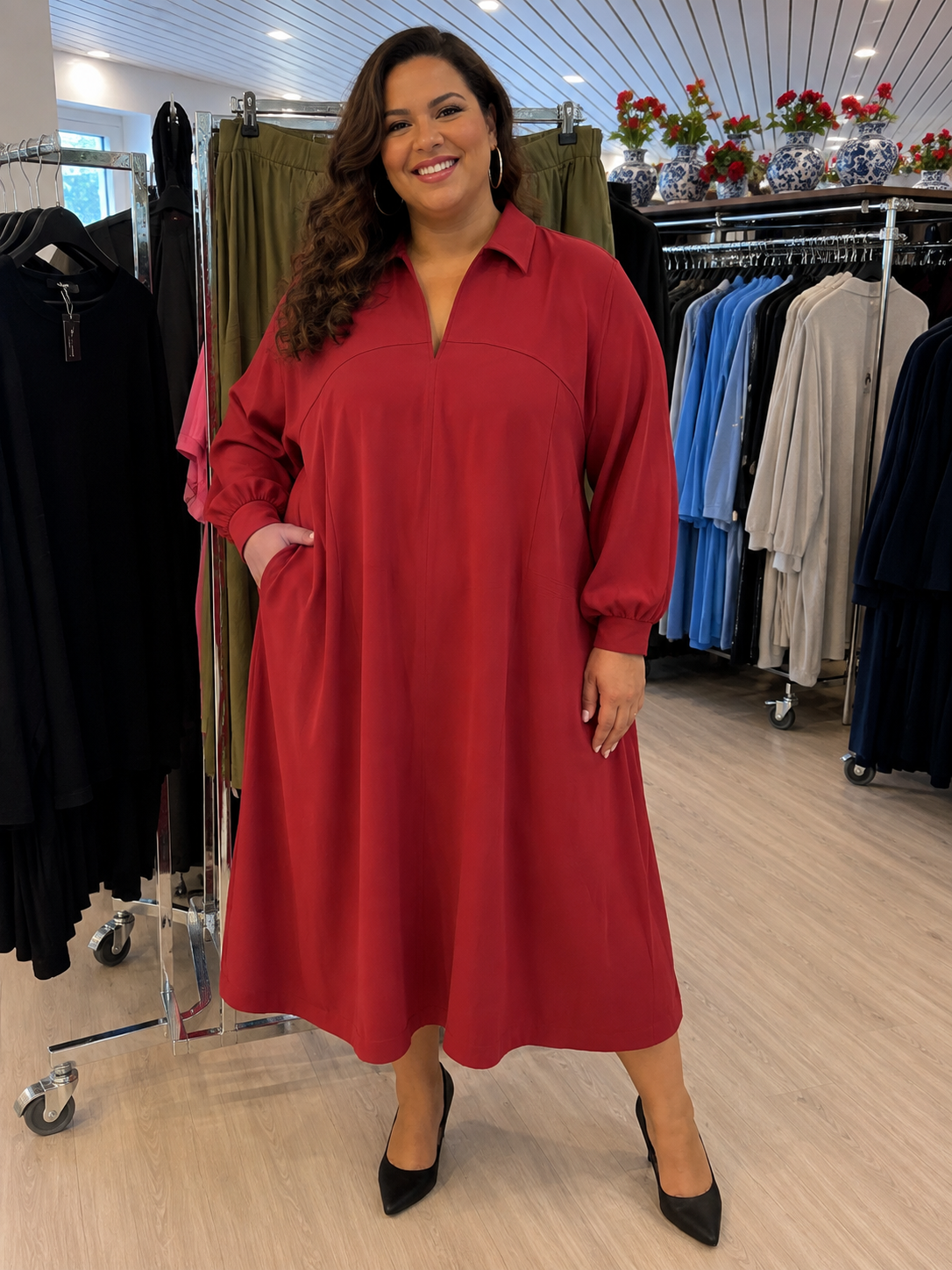 MAT 8601.7044 Dress Bordo
