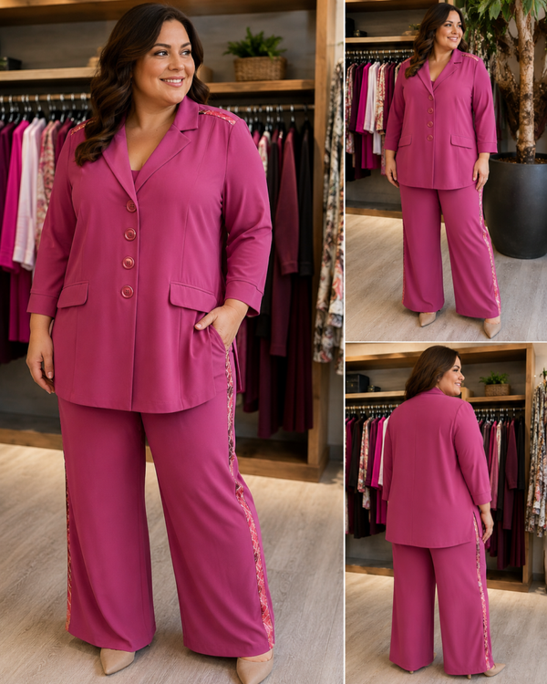 Only M special Made Broek Magenta Wijd