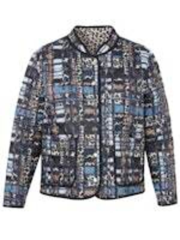 frapp Jasje blauw print / panter print