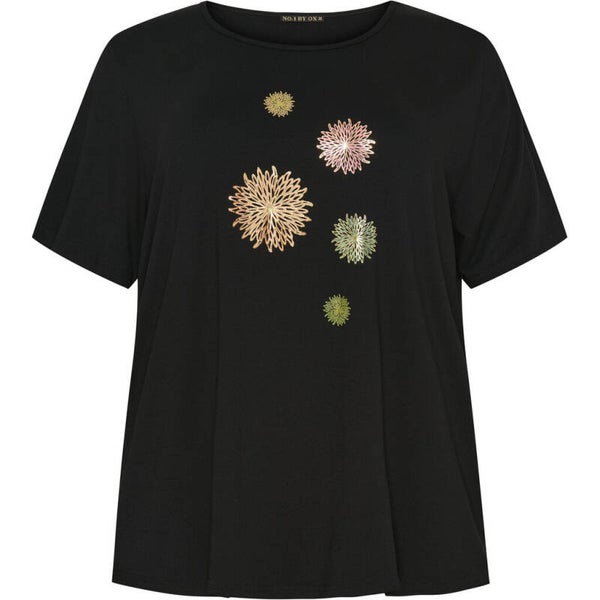 NO1 Shirt Gold Flower