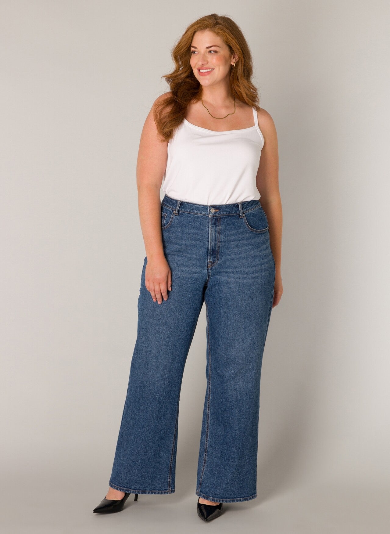 Baser Level Amylia Broek Lente 30 en 32 Mid Blue
