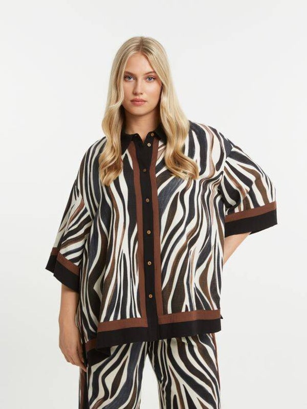 MAT Top 8501.3035 Brown print