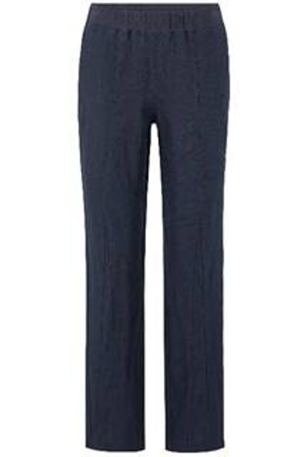 Doris Streich Linnen broek Blauw 895135