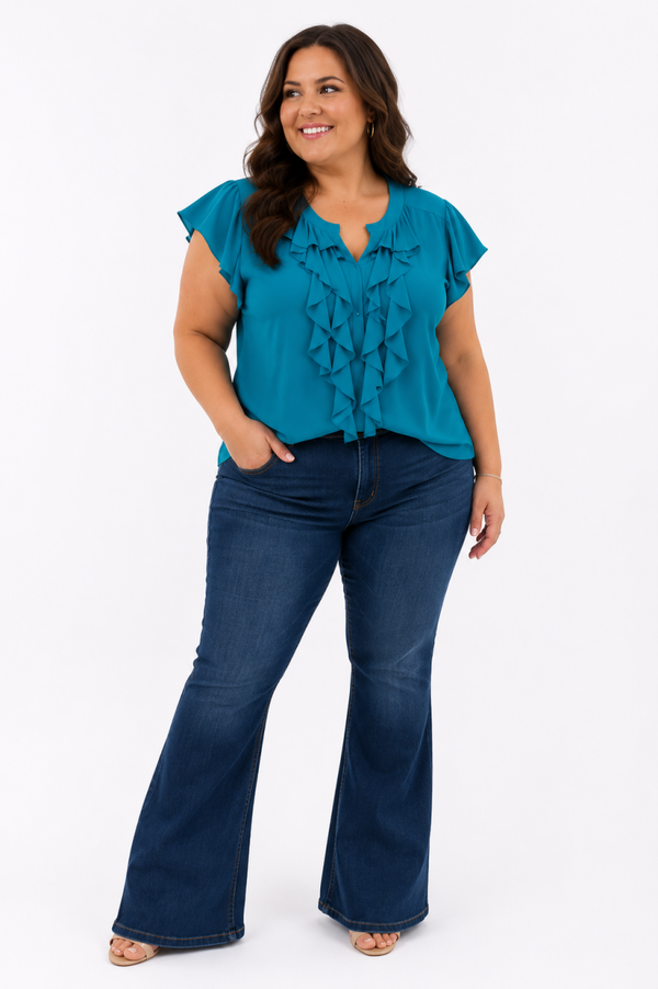 Only M 41 Blouse Gala met Roezel Azurro