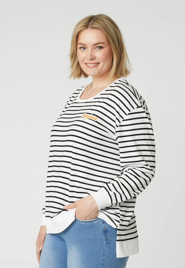 Adia AD3543.3542 Gerdi Sweater Zwart/Wit