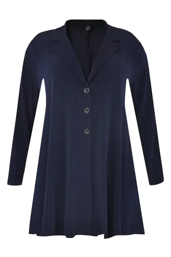 Yoek B 1753 A lijn blazer Blauw