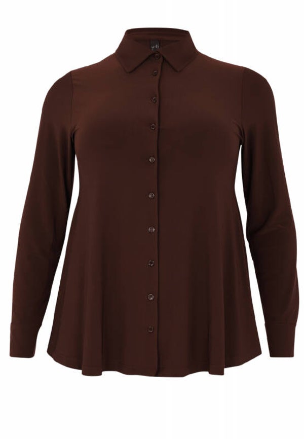 Yoek B3748  blouse dolce bruin