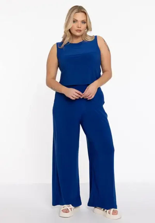 Yoek B5530 Broek Loose Fit Dolce Cobalt