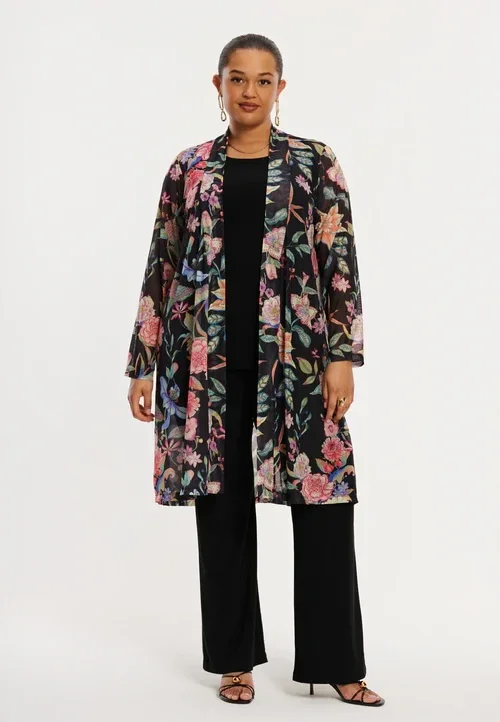 Yoek LY BL361244 Cardigan Flower