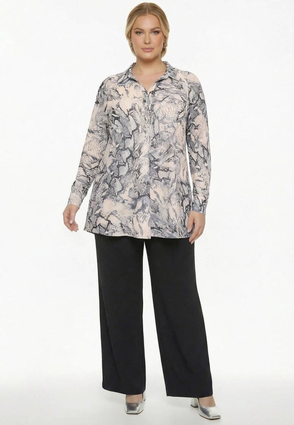 Yoek BL38462 Blouse Flare Viperine (onderweg)
