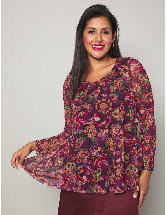 Anvito Tula Shirt Mesh Vino