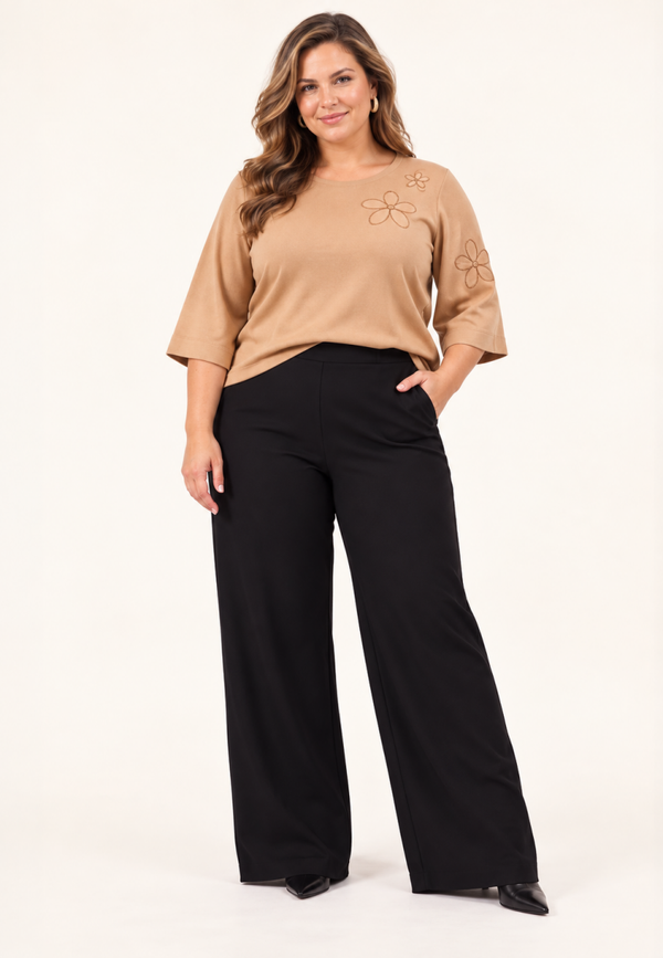 Yoek broek eco vero Met bies BL38506