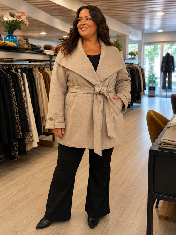 Phebe Losse Blazer Bruin Quinn