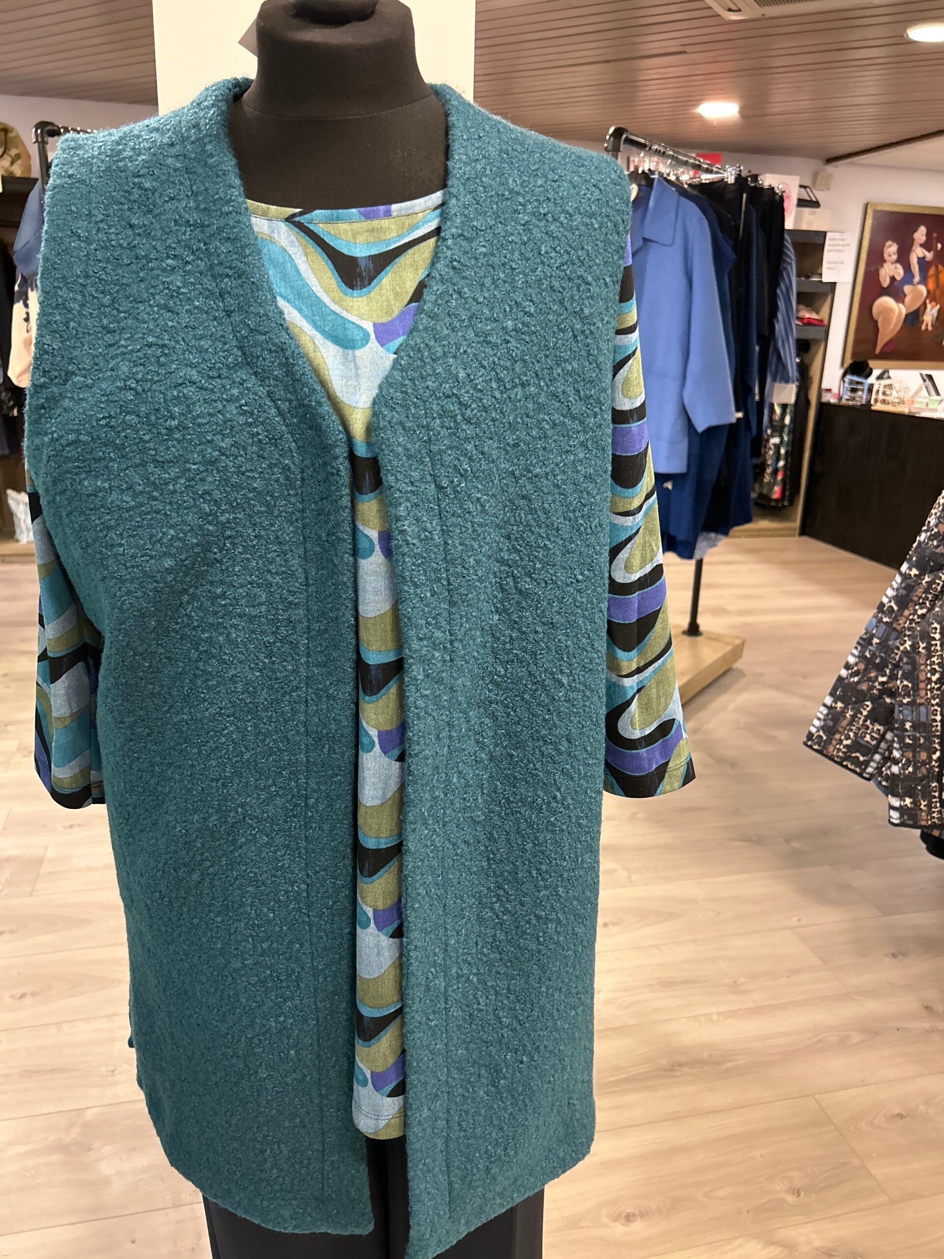 MJ Fashion Babet Boucle bodyw petrol