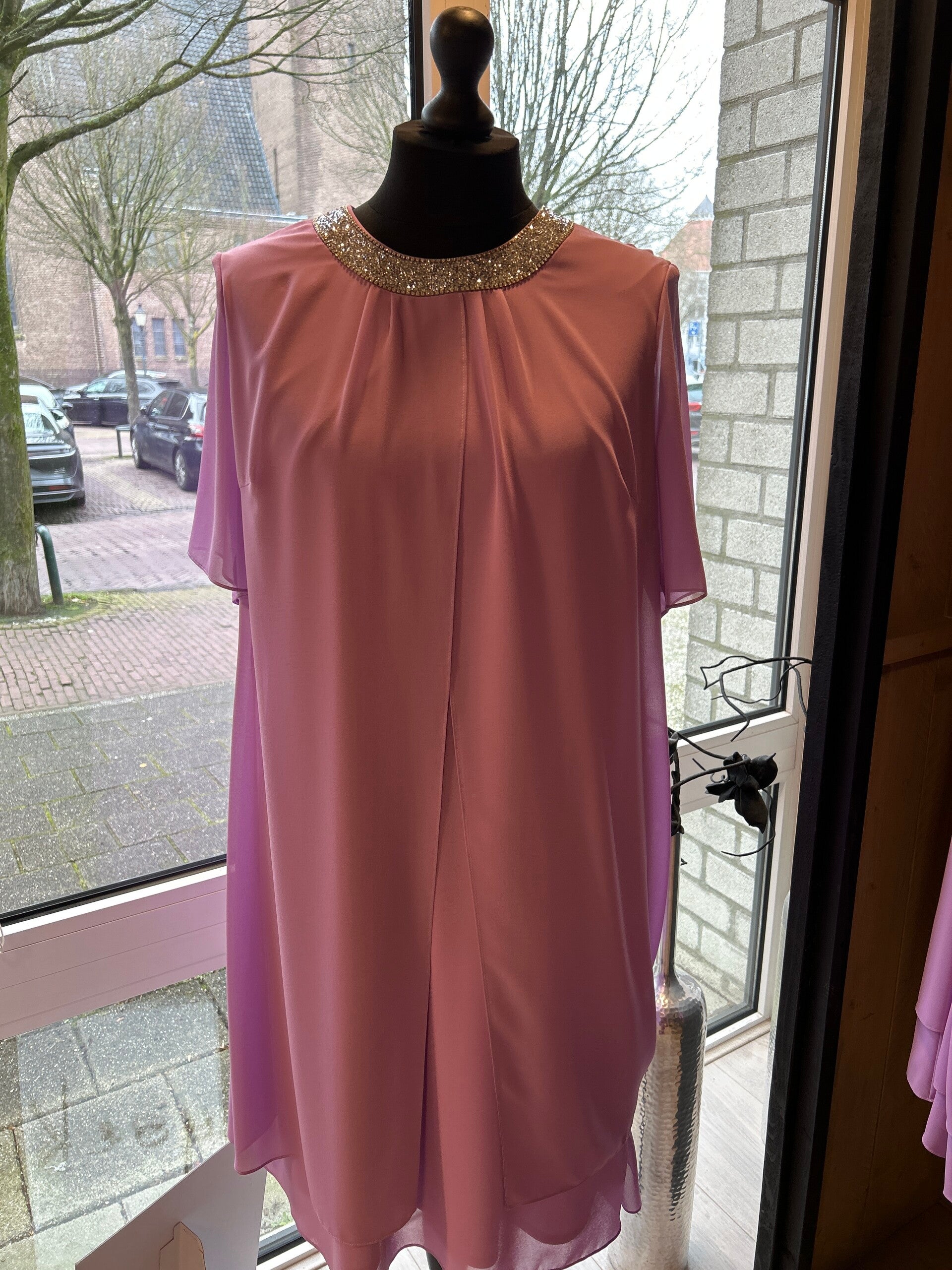 Godske lila Ronde Hals glitter