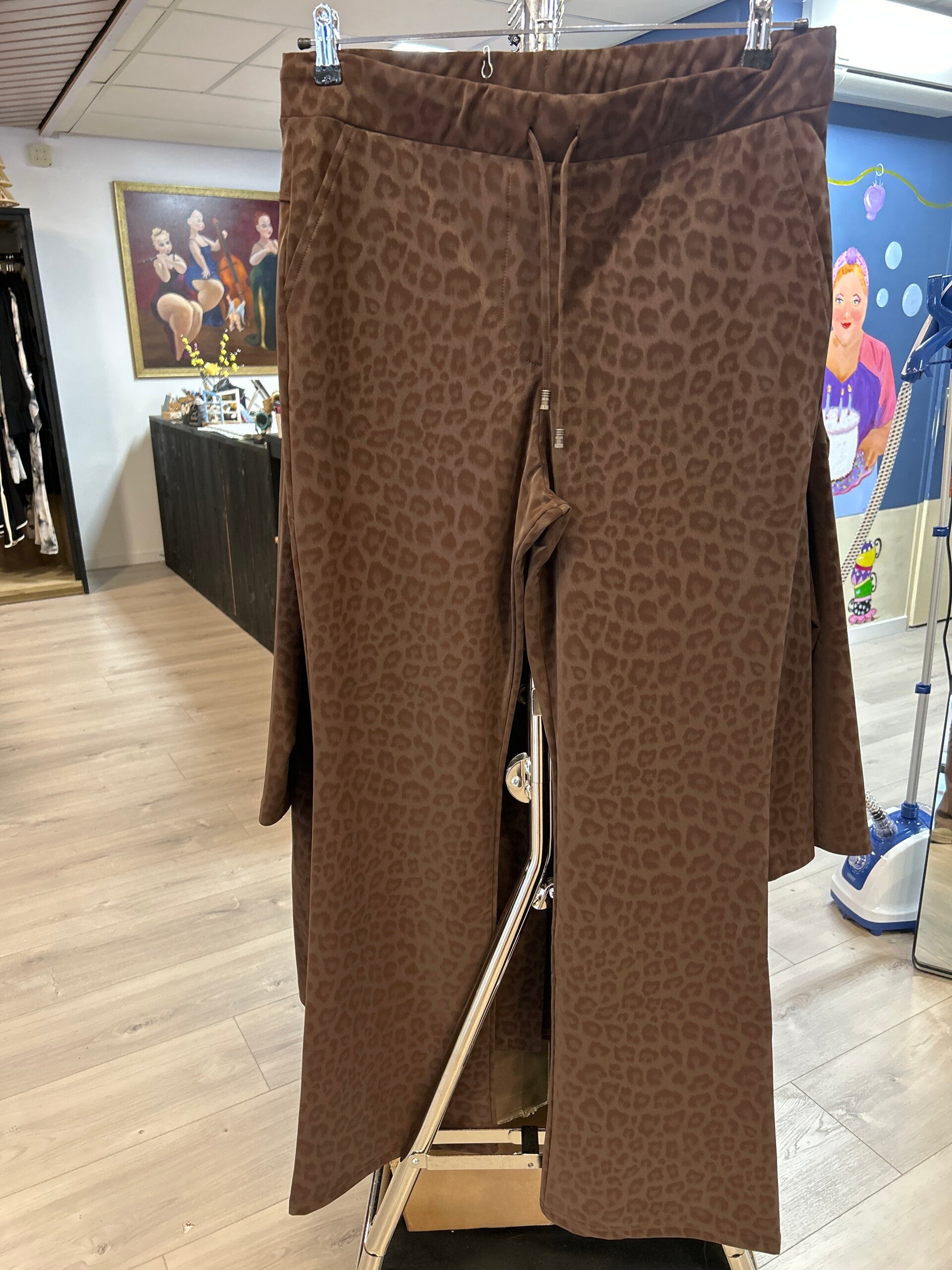 Only M 234.28 Pantalon Flair Brushed Marrone