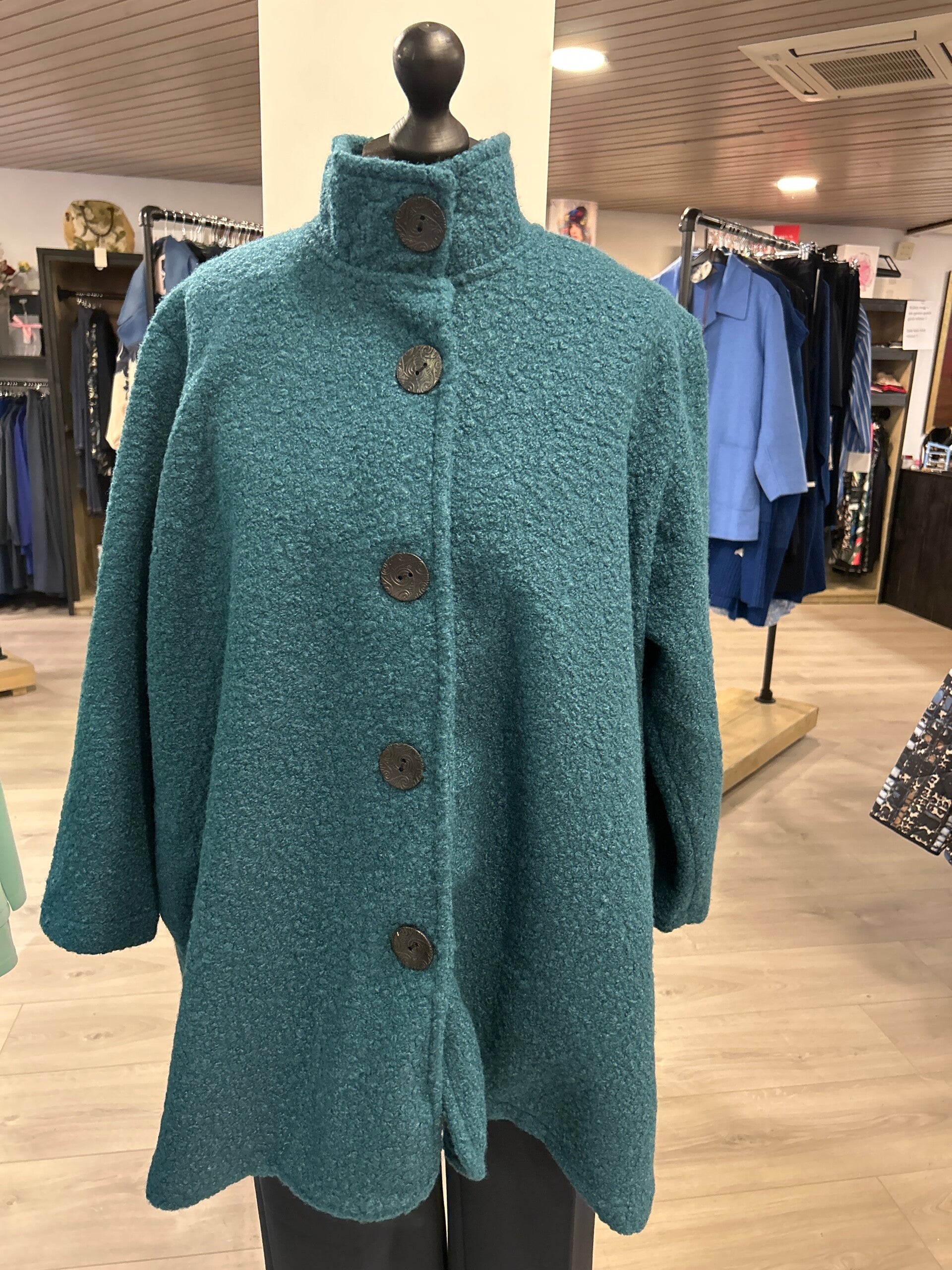 MJ Boucle Petrol jas