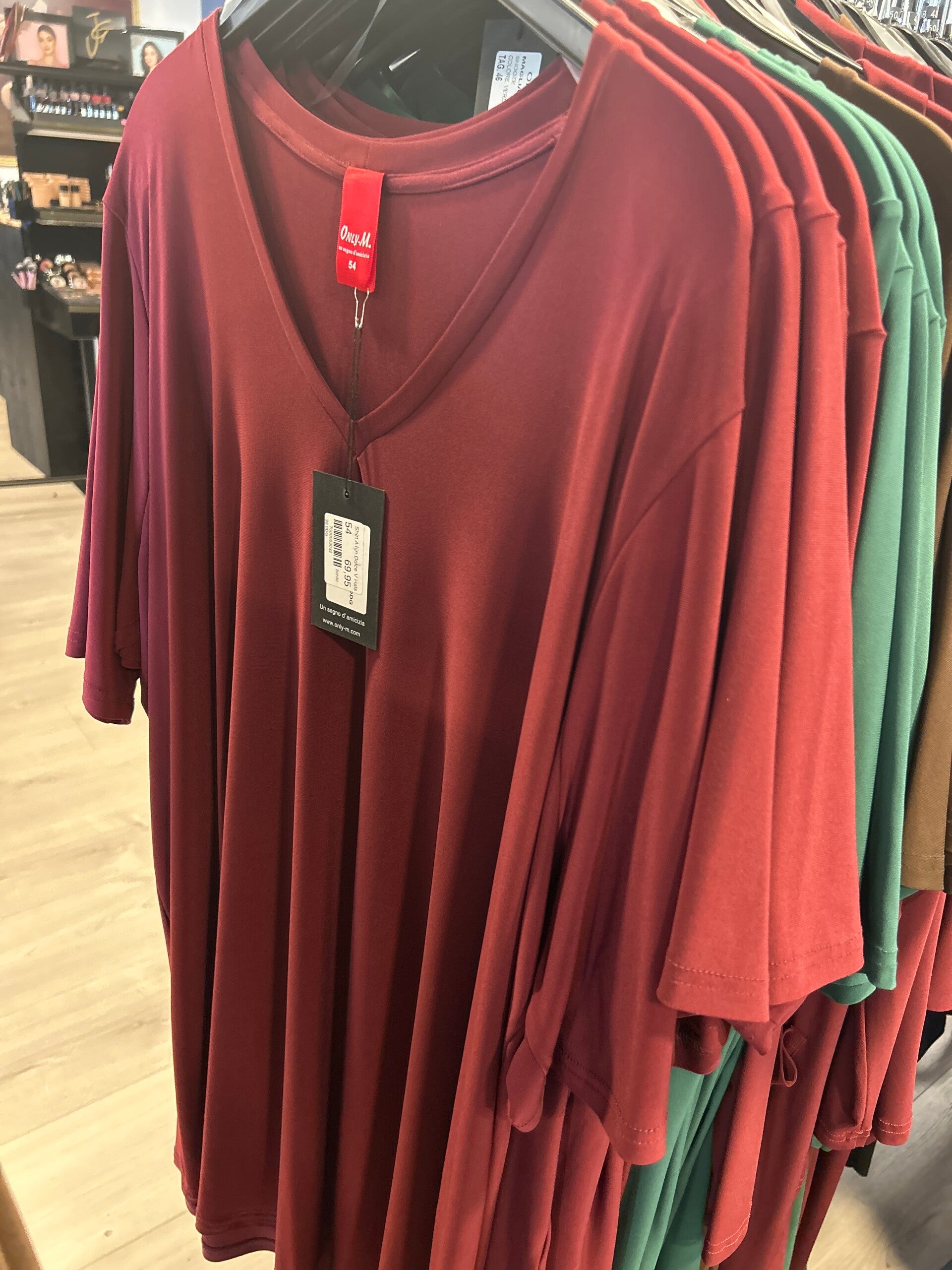 Only M 38.0DG Shirt A Lijn V Hals Snooze (dolce) 4 kleuren