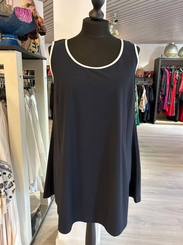 Only M Pique Blauw 013 met piping Top