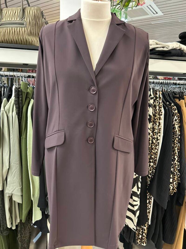Only M 006 Blazer Lang Prugna (aubergine)
