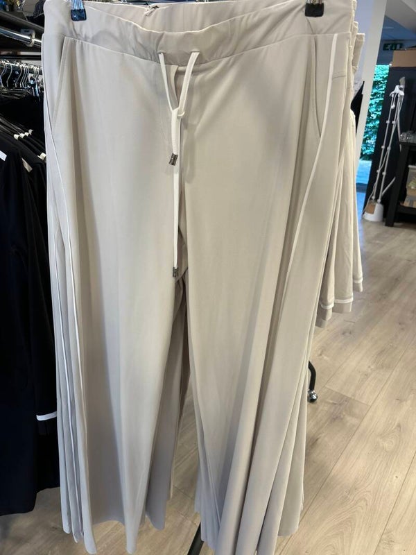 ONLY M PIQUE KIEZEL broek recht 047 met Bies