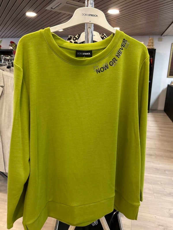 Doris Streich Sweaterr Groen Now 379115
