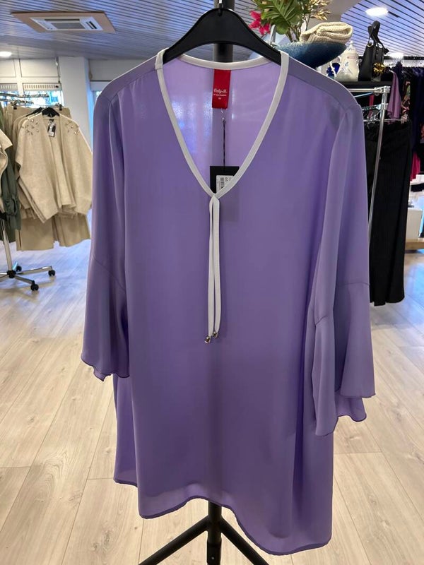 Only M 21761 lila gala met witte bies