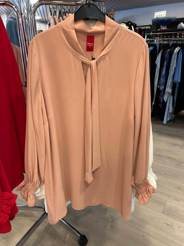 Only M 234.84 Tuniek LM met Halsstrik Roezel Gala Rosa Antico