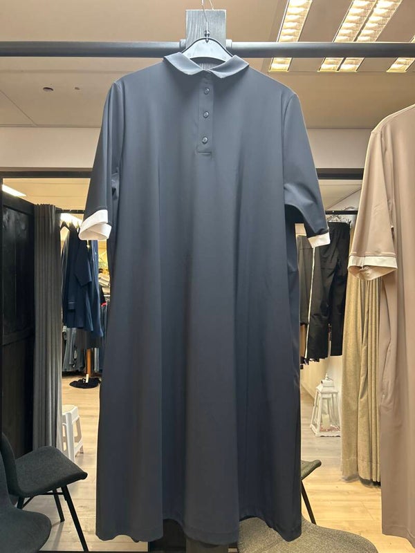 Only M 093 Polo Jurk Nero/Bianco