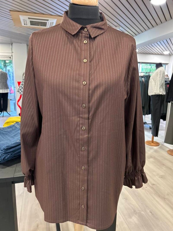 Only M 234.67 Blouse Roezel manchet Ruggine
