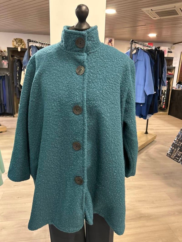 MJ Boucle Petrol jas